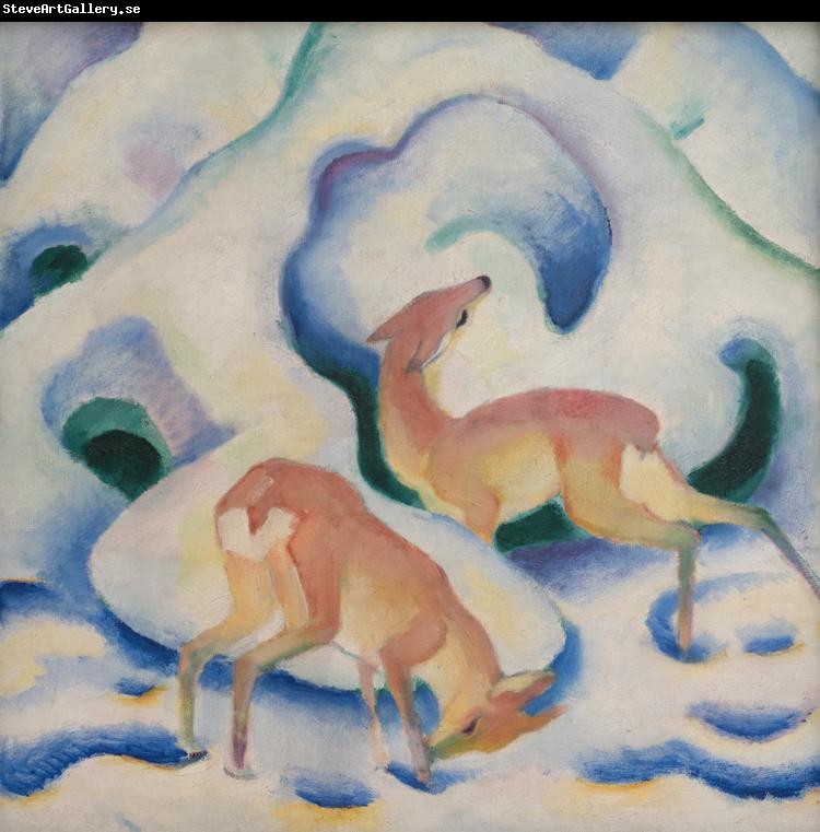 Franz Marc Deer in the Snow (mk34)